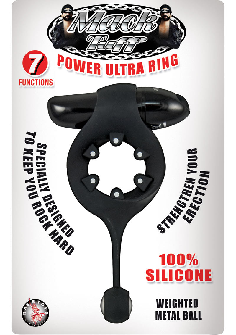 Anillo de silicona Mack Tuff Power Ultra resistente al agua, color negro