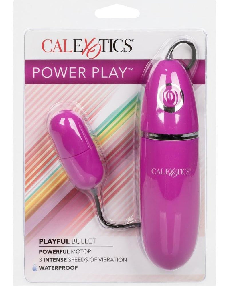 Power Play - Bala de silicona divertida e impermeable de color morado de 2,25 pulgadas