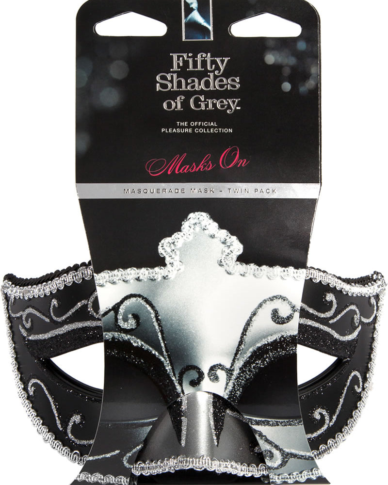 Pack de dos mascarillas de Cincuenta sombras de Grey