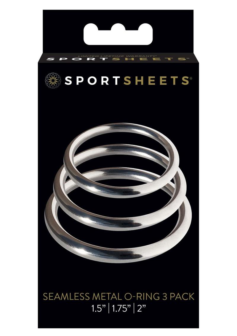 Metal O Ring 3 Pack Assorted Cockrings Metal