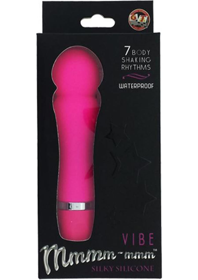 Mmmm mmm Vibrador Pop de Silicona Resistente al Agua Rosa