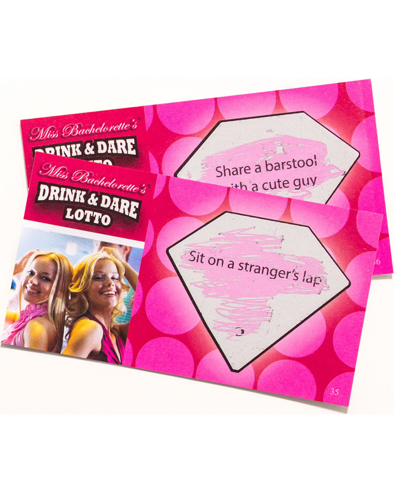 Miss Bachelorettes Drink And Dare Lotto Game 36 Cards