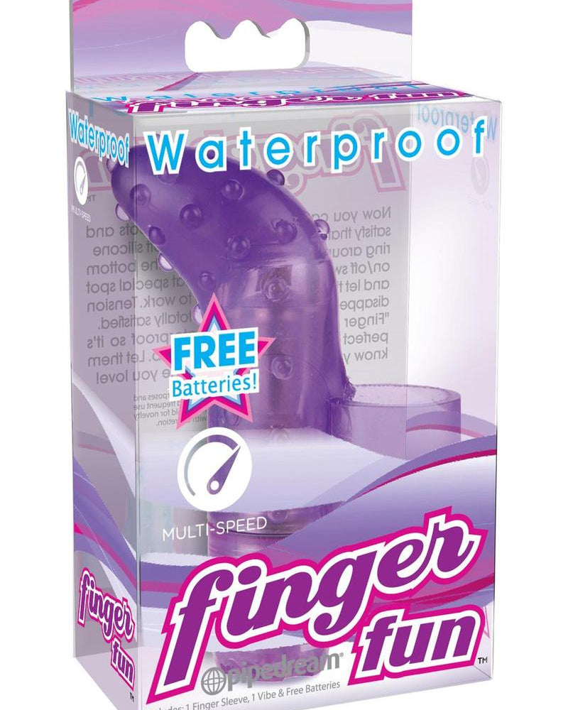 Diversión para los dedos a prueba de agua color morado