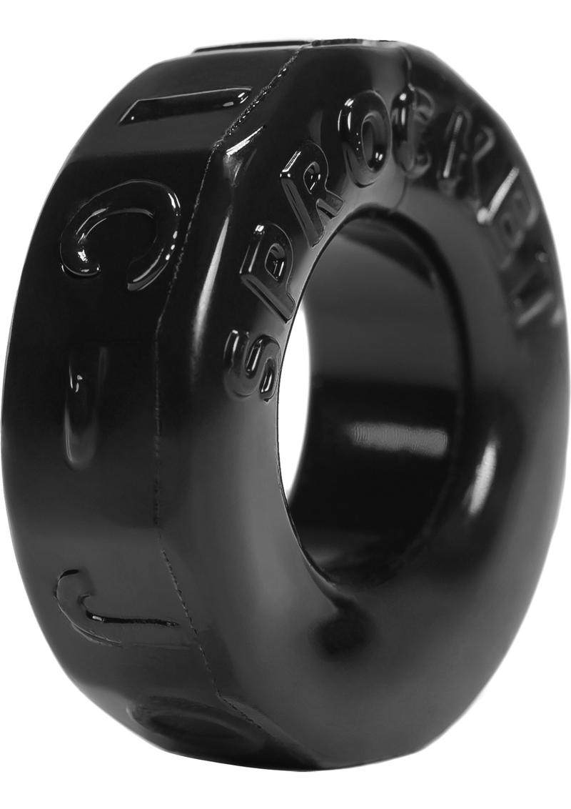 Anillo para el pene Sprocket negro 2,8 pulgadas