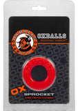 Sprocket Cockring Red 2.8 Inch