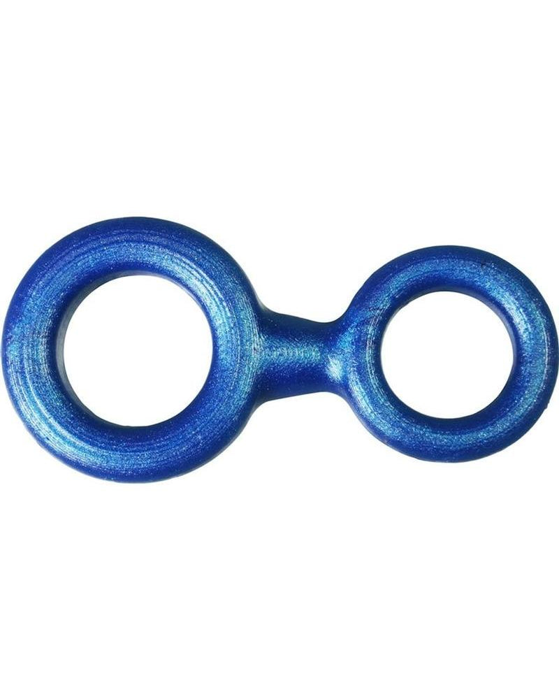 Anillo para el pene y los testículos de silicona de 8 bolas, color azul