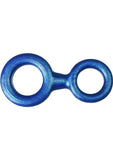 8-Ball Silicone Cock And Ball Ring - Black/Blue