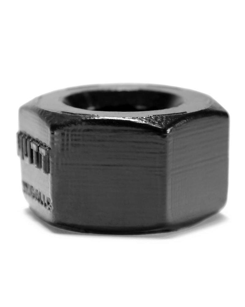 Nutt Silicone Ballstretcher And Cockring Black 2 Inch Diameter