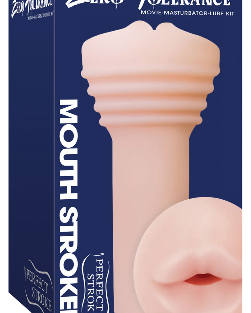 Zero Tolerance Perfect Stroke Mouth Stroker Movie Masturbator Lube Kit