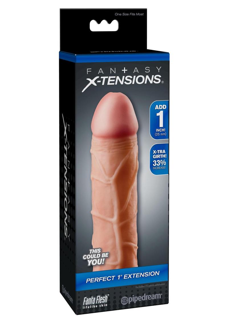 Fantasy Xtensions Perfect - Manga de extensión de 1 pulgada, color carne, 7 pulgadas