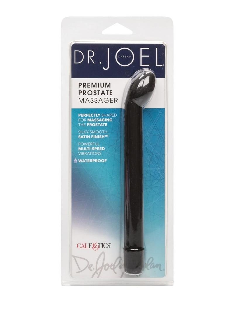 Localizador de próstata de silicona premium Dr. Kaplan, color negro, 6,75 pulgadas
