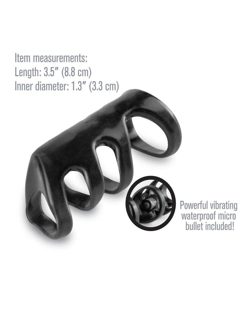 Fantasy Xtensions Vibrating Power Cage Waterproof Black 3.5 Inch