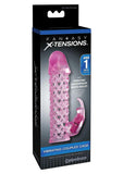 Fantasy Xtensions Vibrating Couples Cock Cage Waterproof Pink 6.25 Inch