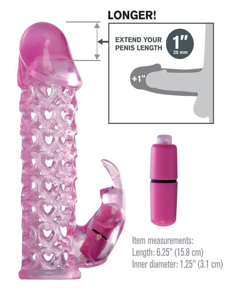 Fantasy Xtensions Vibrating Couples Cock Cage Waterproof Pink 6.25 Inch