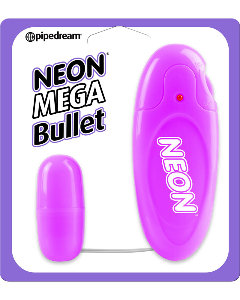 Mega bala de neón con controlador morado