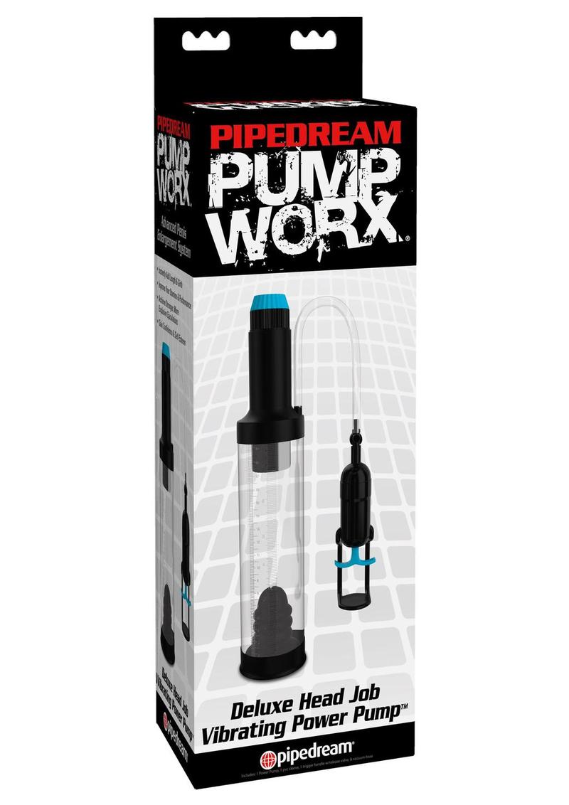 Pump Worx Deluxe Head Job Vibrating Power Penis Pump