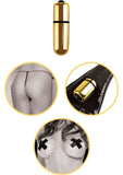 Fetish Fantasy Gold First Time Vibrating Strap-On Set Black/Gold