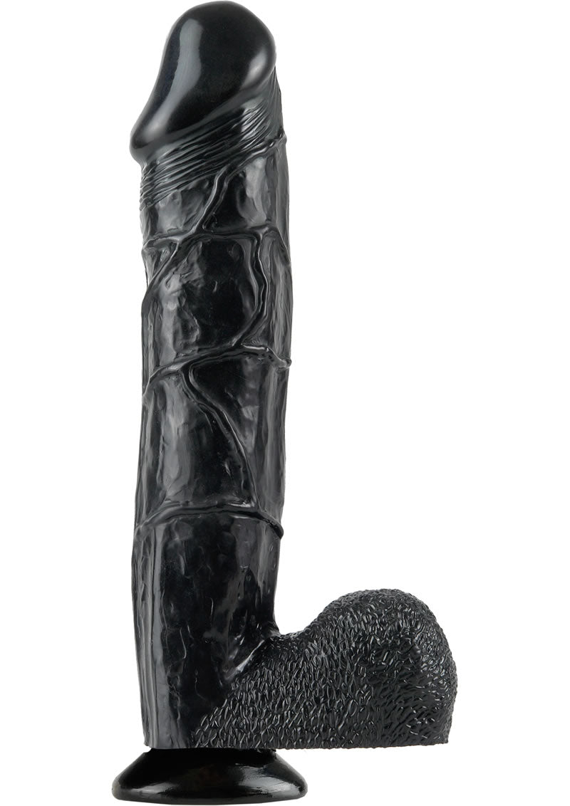 Bonnie Rotten Big Black Cock Dildo Waterproof Black 12 Inch