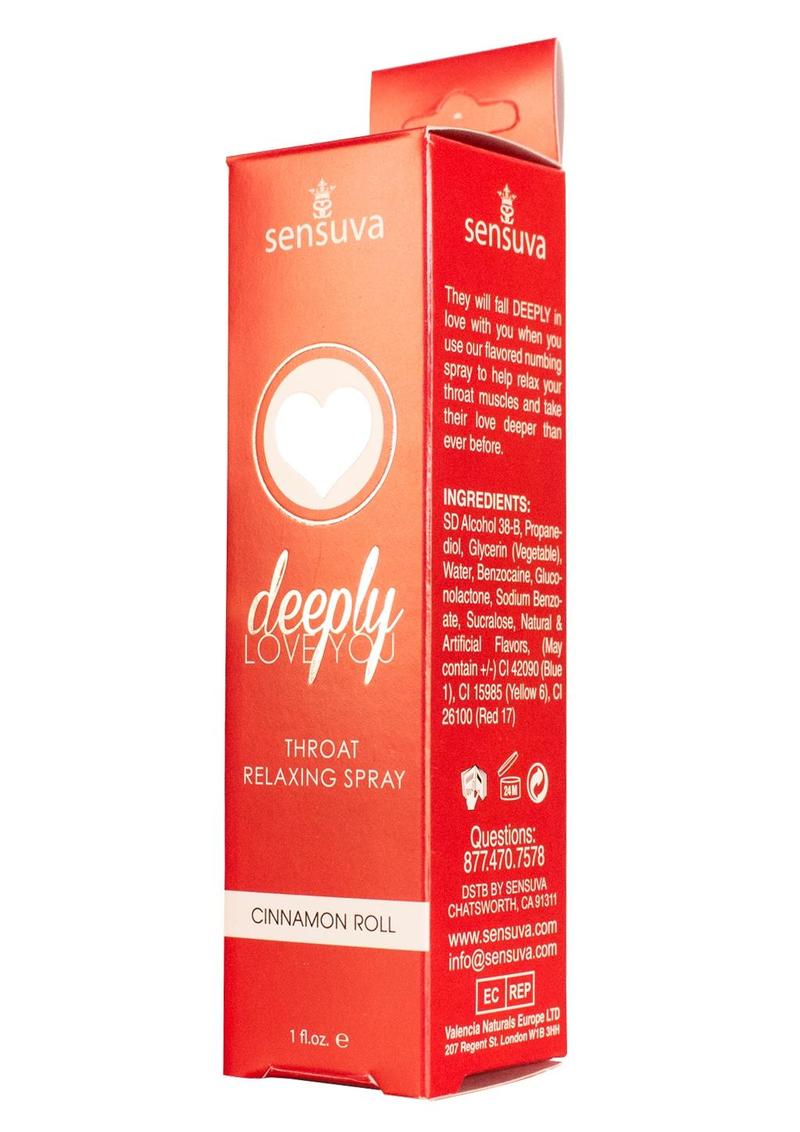 Deeply Love You Throat Relaxing Spray Cinnamon 1 Ounce Spray