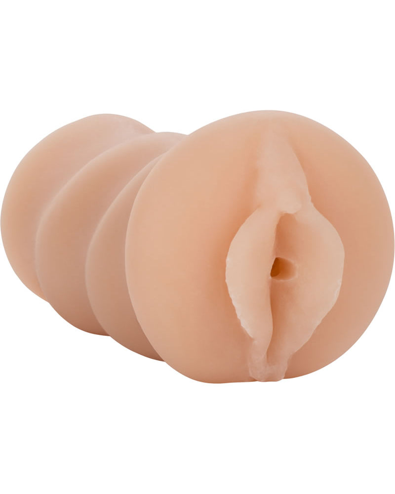 Masturbador masculino Vivid Raw Pound It de 5,25 pulgadas color marfil