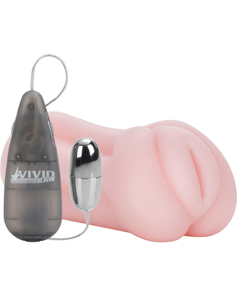 Vivid Raw Cock Tease - Masturbador vibrador rosa de 5,75 pulgadas