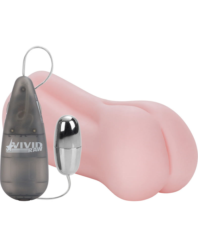 Vivid Raw Ass Banger - Masturbador con vibración, color rosa, 5,75 pulgadas
