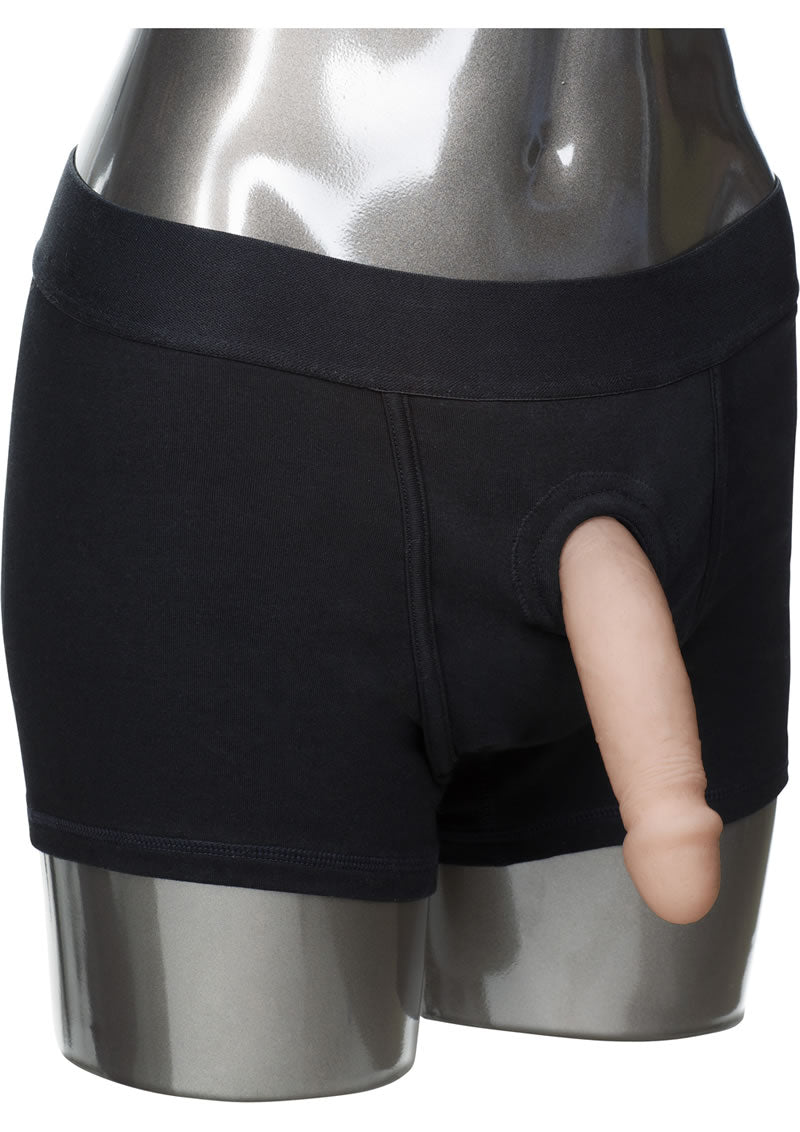 Arnés tipo bóxer Packer Gear, color negro, talla extra pequeña/pequeña