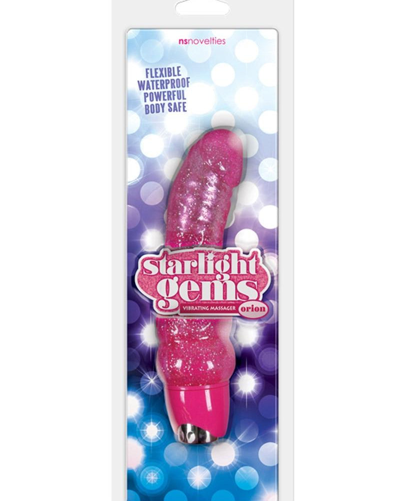 Starlight Gems Orion Vibrating Massager Waterproof Pink