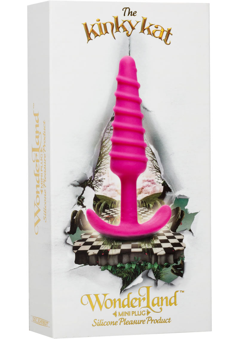 Mini tapón de silicona Wonderland Kinky Kat rosa