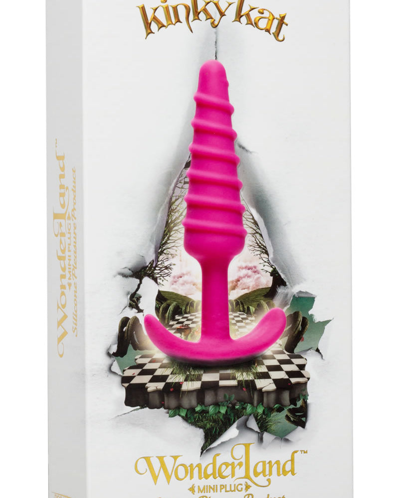 Mini tapón de silicona Wonderland Kinky Kat rosa