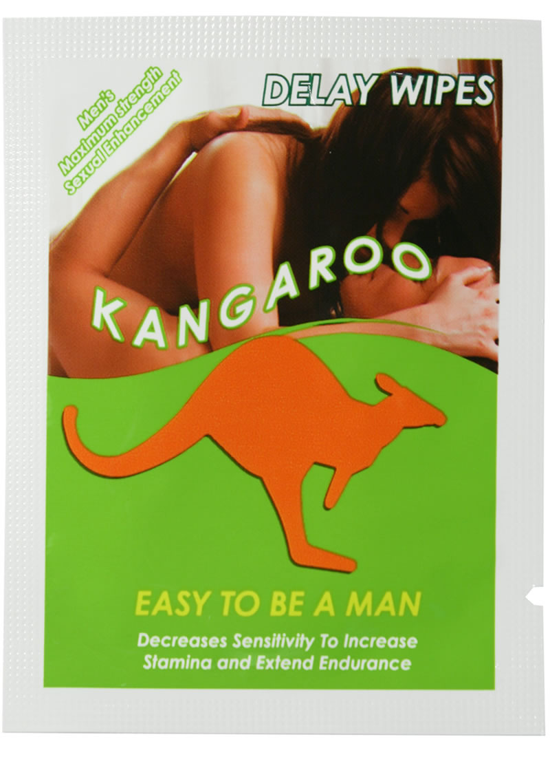 Kangaroo Delay Wipes 12 Wipes Per Pack