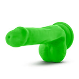 Neo - 6 Inch Dual Density Cock with Balls - Neon Green