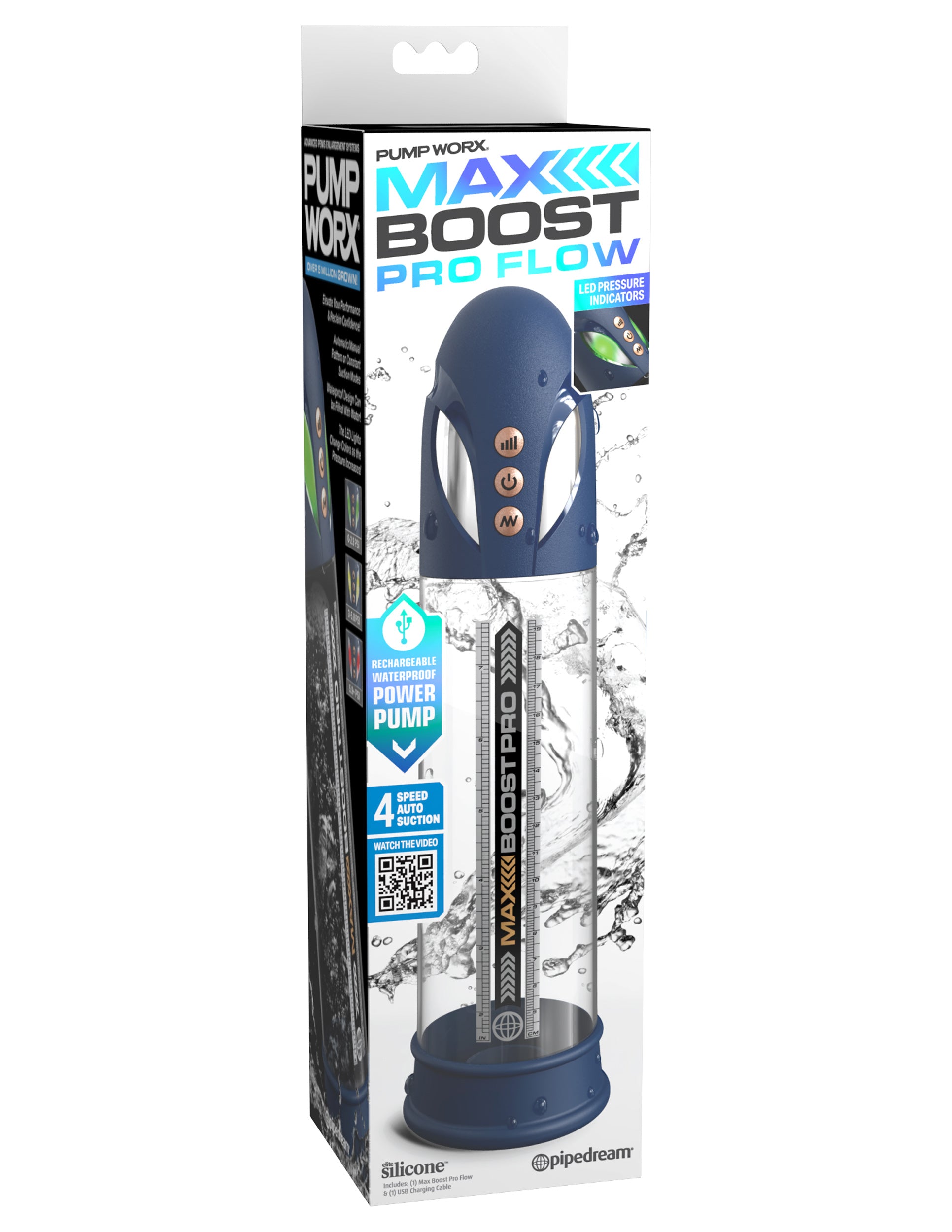 "Max Boost Pro Flow - Blue/clear PD325025"