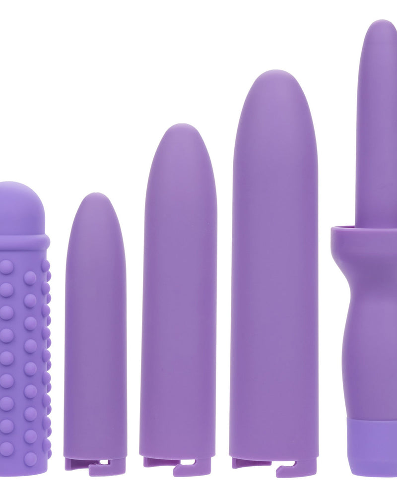 "Dr. Laura Berman Rechargeable Dilators Set of 4 Locking Sizes Plus Sleeve - Purple SE9730603"