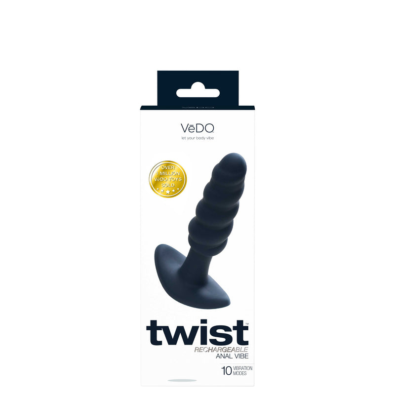 "Twist Rechargeable Anal Vibe - Black Pearl VI-P2208"