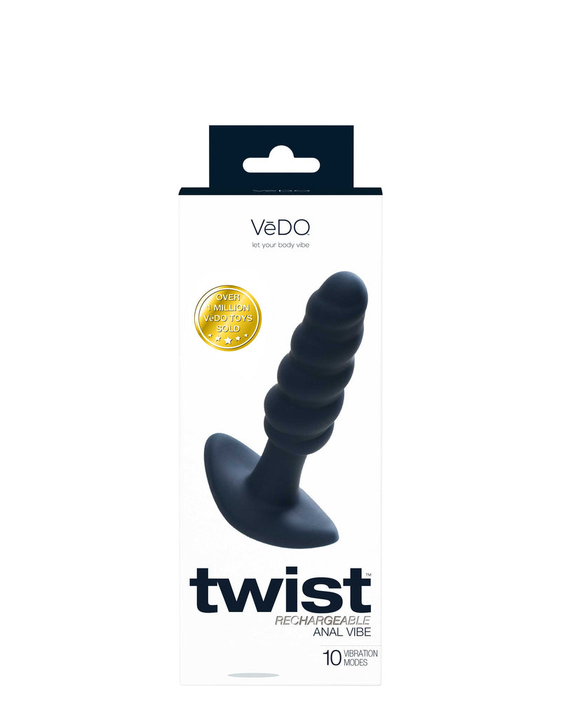 "Twist Rechargeable Anal Vibe - Black Pearl VI-P2208"