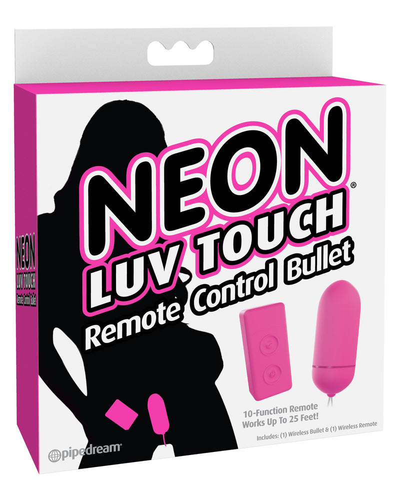 Neon Luv Touch Remote Control Bullet - Pink