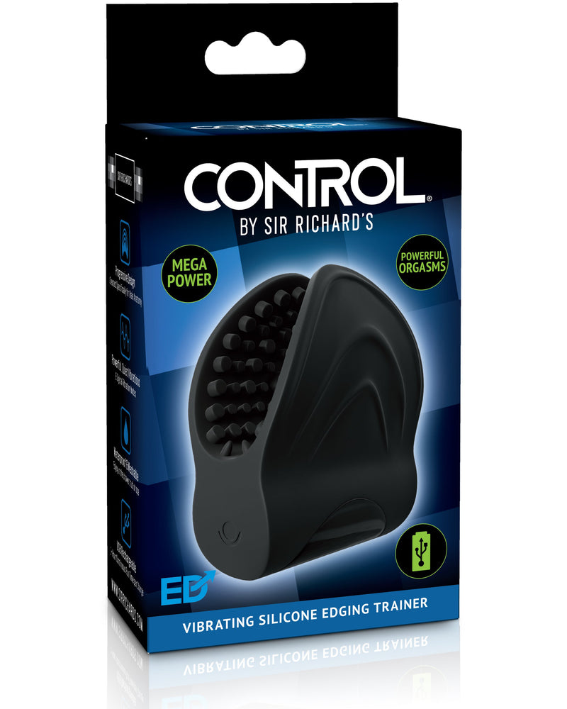 Vibrating Silicone Edger Trainer - Black