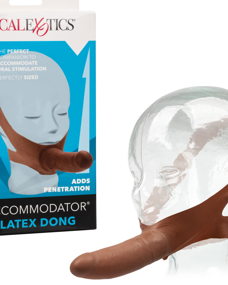 El consolador de látex Original Accommodator - Marrón