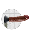 King Cock 8-Inch Vibrating Cock - Brown