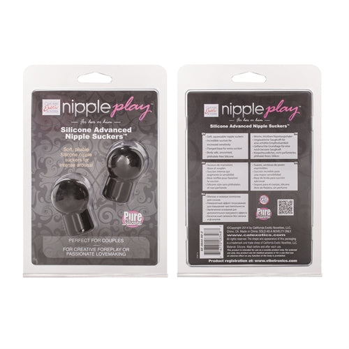 "Nipple Play Silicone Advanced Nipple Suckers - Black SE2644502"