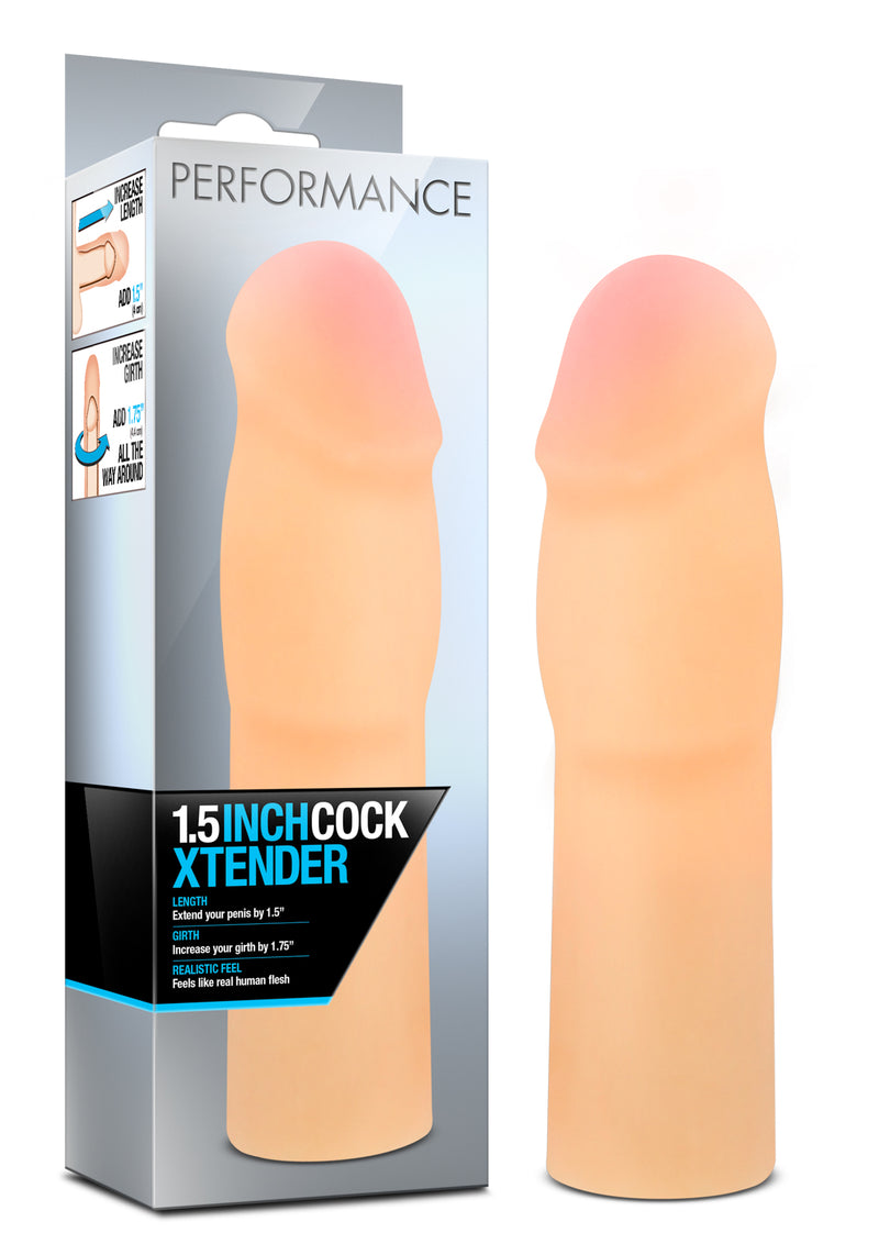 "Performance 1.5 Inch Cock Xtender - Beige BL-26293"