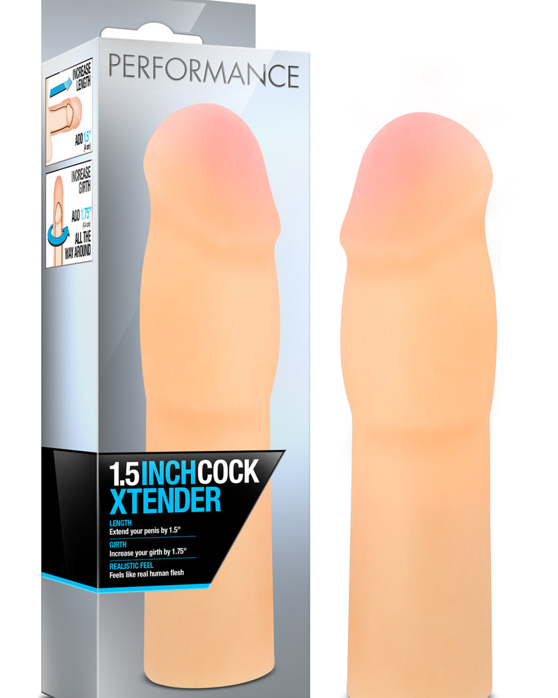"Performance 1.5 Inch Cock Xtender - Beige BL-26293"