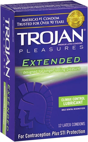 "Trojan Pleasures Extended Pleasure - 12 Pack TJ97252"