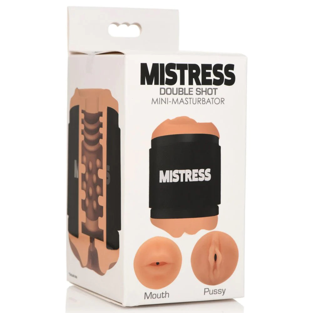 "Mistress Double Shot Mouth and Pussy Stroker - Medium CN-07-0585-12"