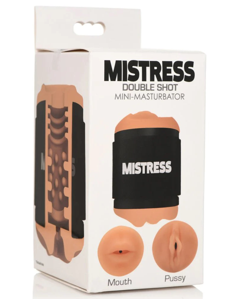 "Mistress Double Shot Mouth and Pussy Stroker - Medium CN-07-0585-12"
