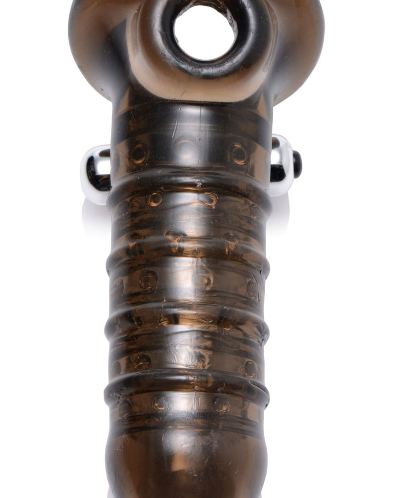 Vibrating Girth Enhancing Sheath - Black