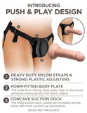 King Cock Elite Beginner's Body Dock Strap-on Harness - Black