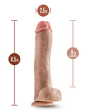 Dr. Skin - Mr. Savage - 11.5 Inch Dildo With Balls - Beige