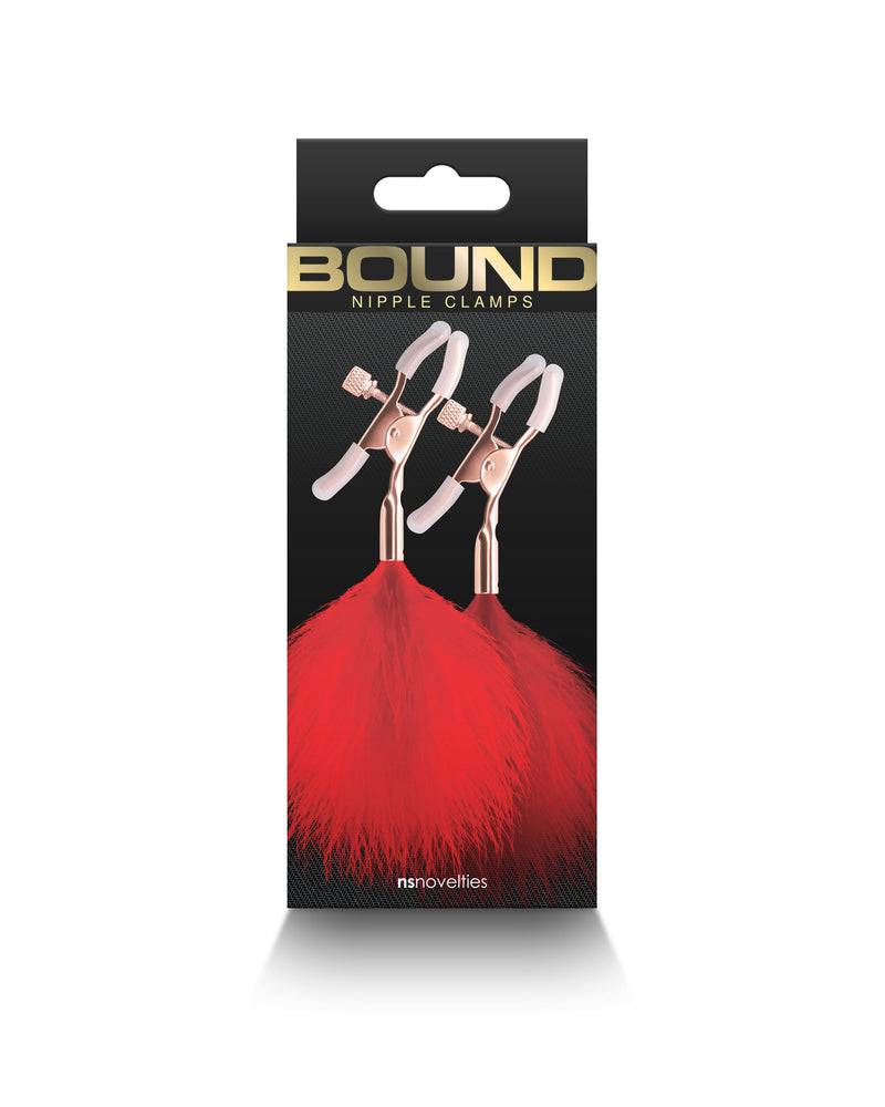 "Bound - Nipple Clamps - F1 - Red NSN-1302-36"